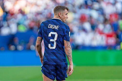 Lucas Digne during France v Paraguay at the 2026 FIFA World Cup