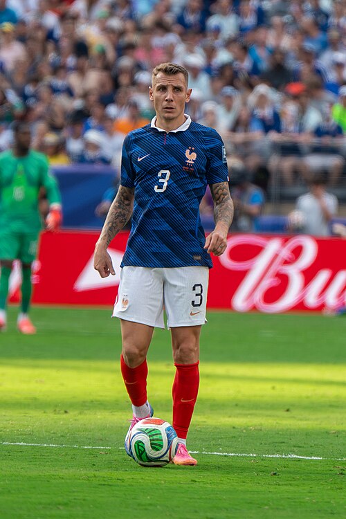 Lucas Digne during France v Sweden at the 2026 FIFA World Cup