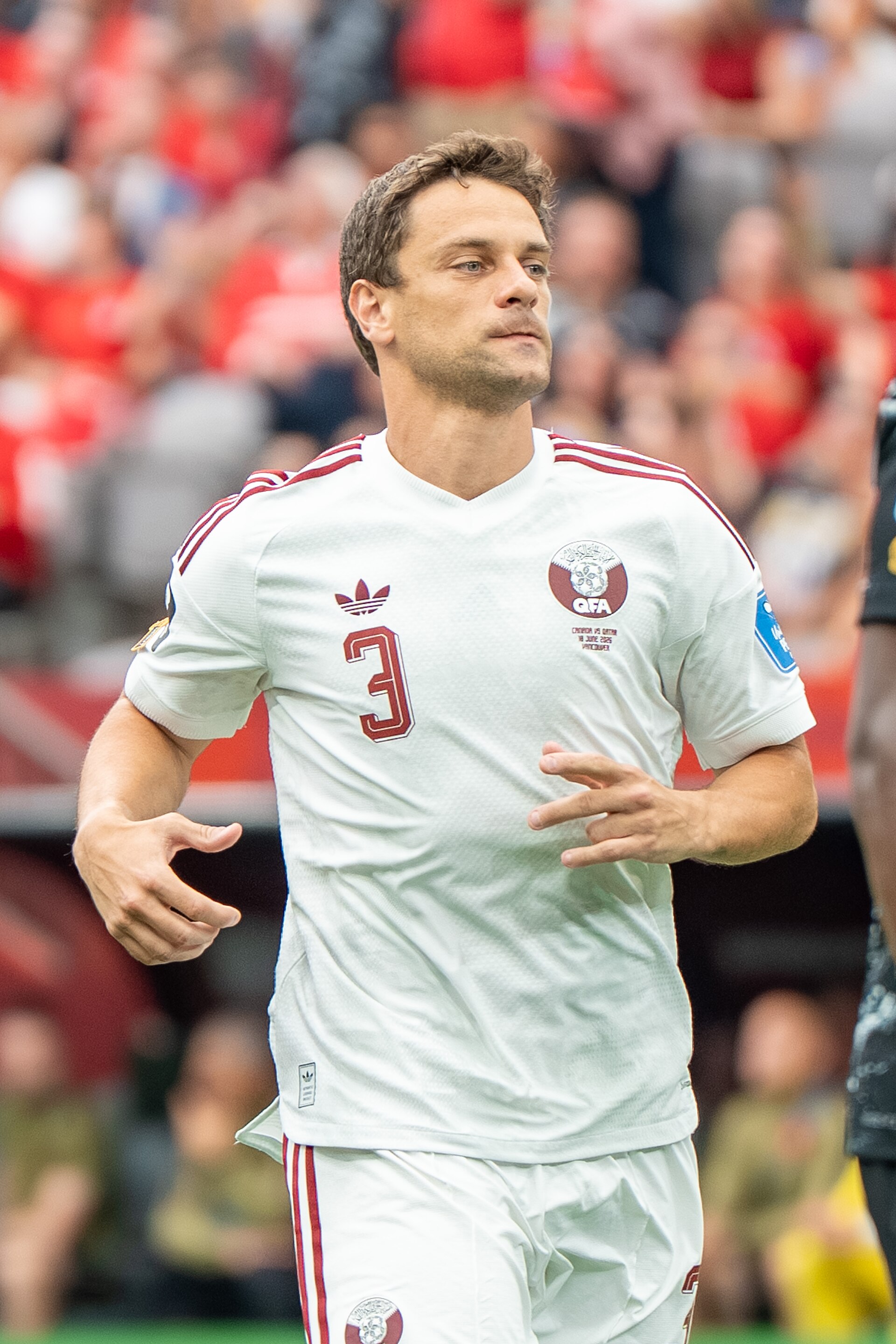 Lucas Mendes during Canada v Qatar on 18 June 2026 at the 2026 FIFA World Cup