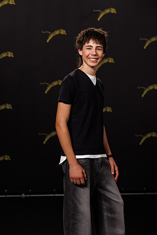 Lupo Barbiero attends "Alberi erranti" photocall during the 79th Locarno Film Festival on August 10, 2026 in Locarno, Switzerland.