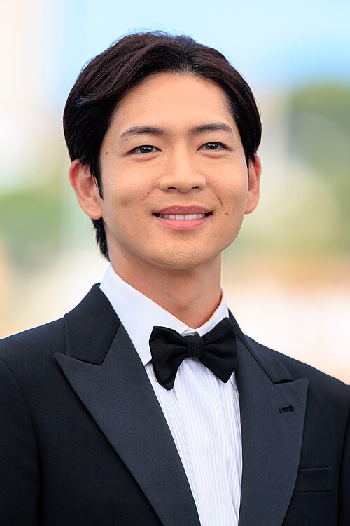 Kōhei Matsushita presenting the movie A Pale View of Hills at the 2025 Cannes Film Festival