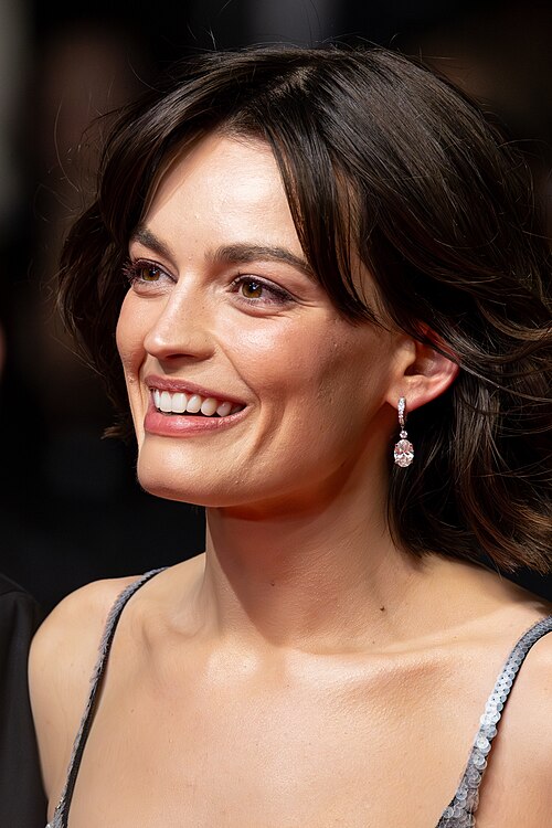 Emma Mackey presenting the movie Alpha at the 2025 Cannes Film Festival