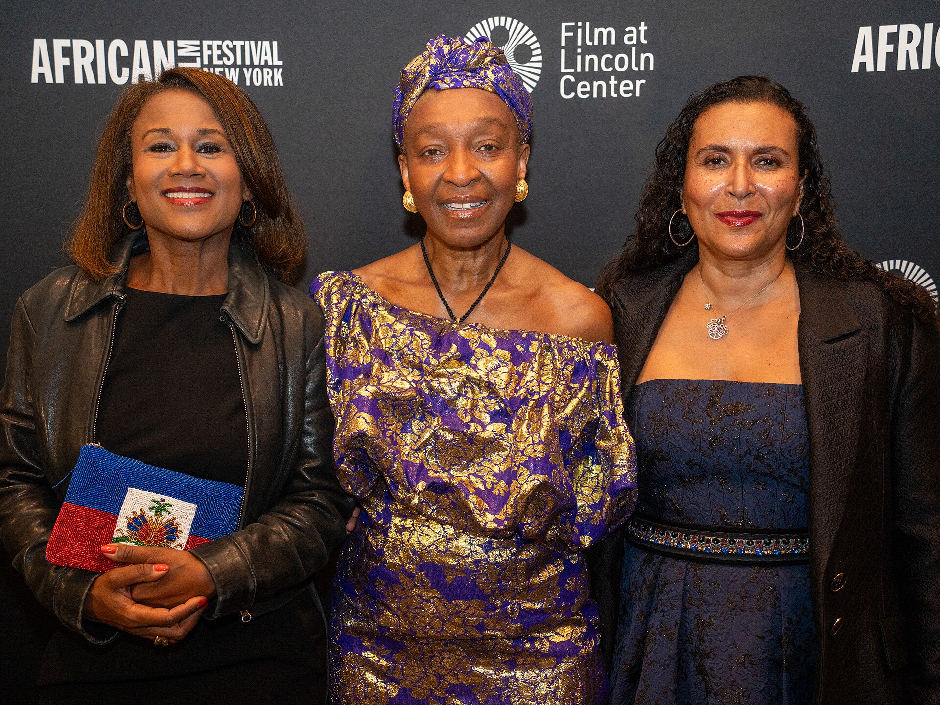 Magalie Laguerre-Wilkinson Mahen Bonetti Patricia Blanchet at the 2025 New York African Film Festival