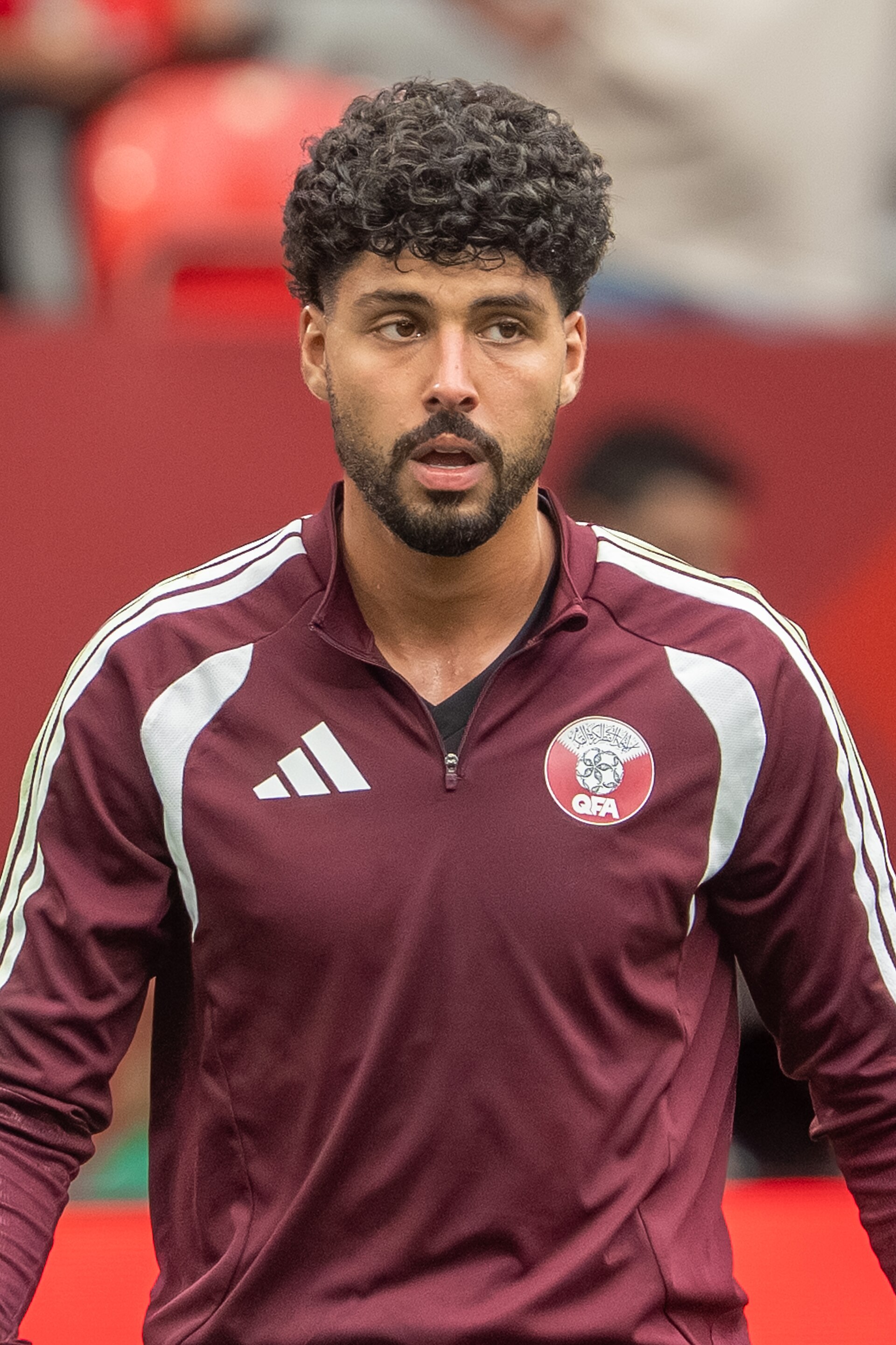 Mahmud Abunada during Canada v Qatar on 18 June 2026 at the 2026 FIFA World Cup
