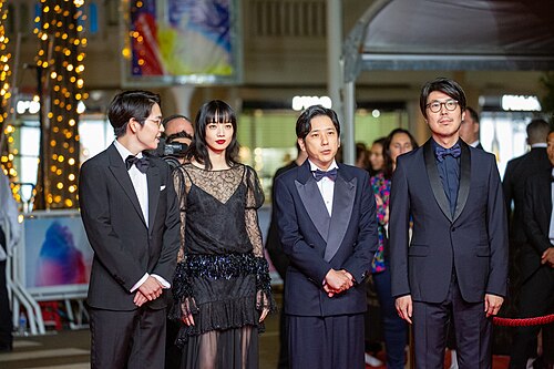 Main Cast of Exit 8 at 2025 Cannes Red Carpet