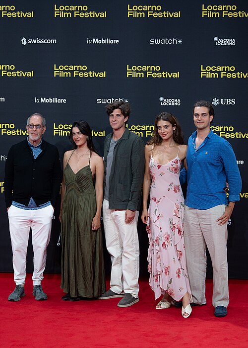 Maja Hoffmann's family on the red carpet at the 79th Locarno Film Festival 2026