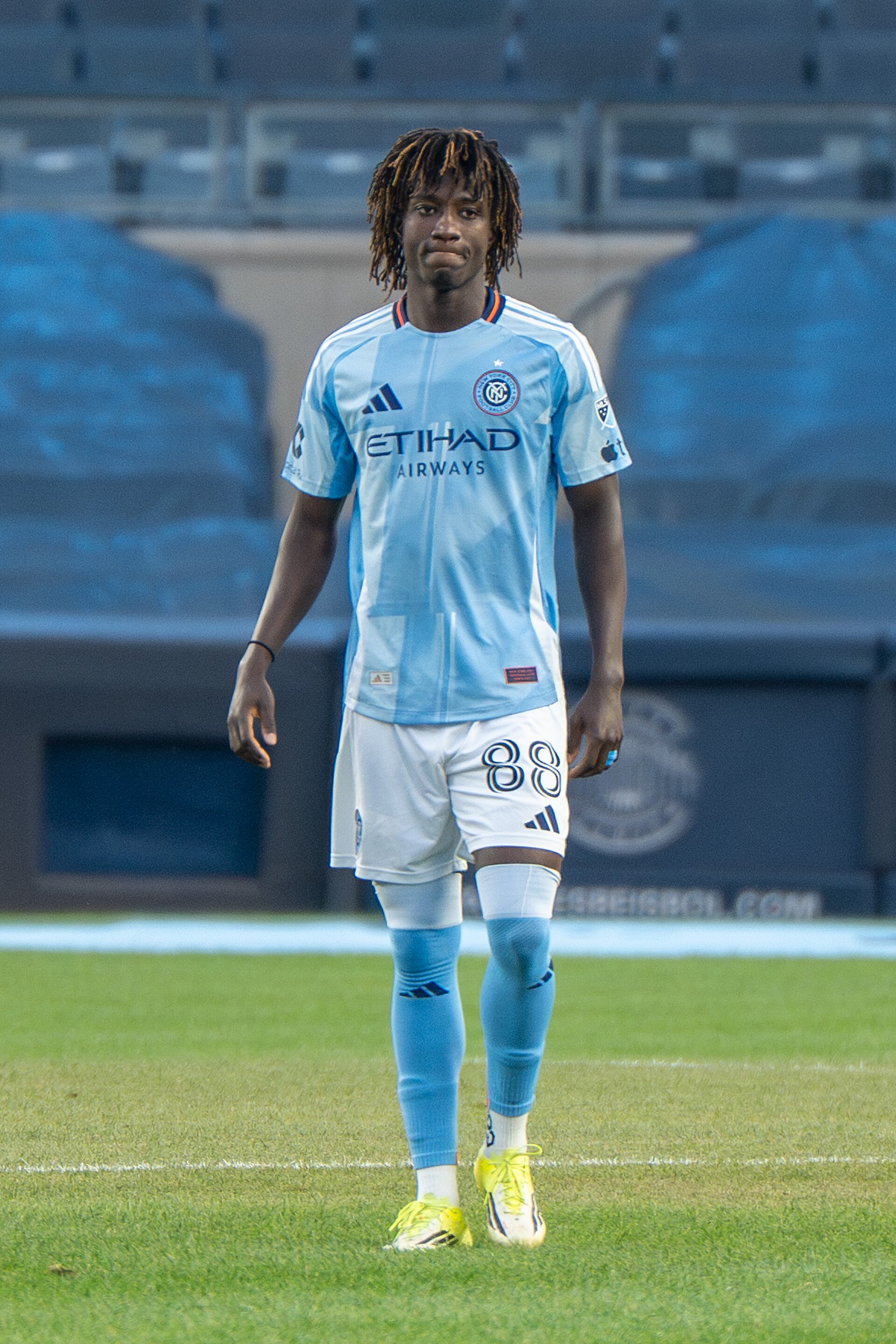 Malachi Jones during New York City FC vs Columbus Crew on May 10, 2026