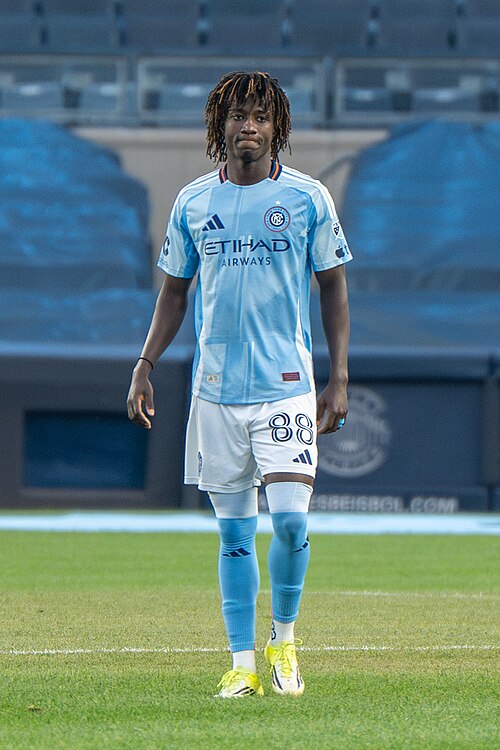 Malachi Jones during New York City FC vs Columbus Crew on May 10, 2026