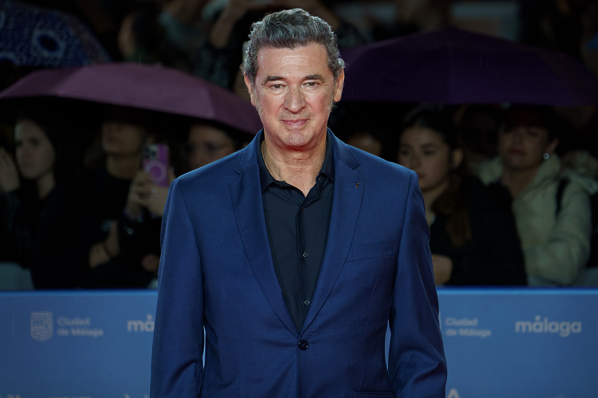 Julio Medem at the Red Carpet of the Malaga 2025 Festival next to Cervantes Theater