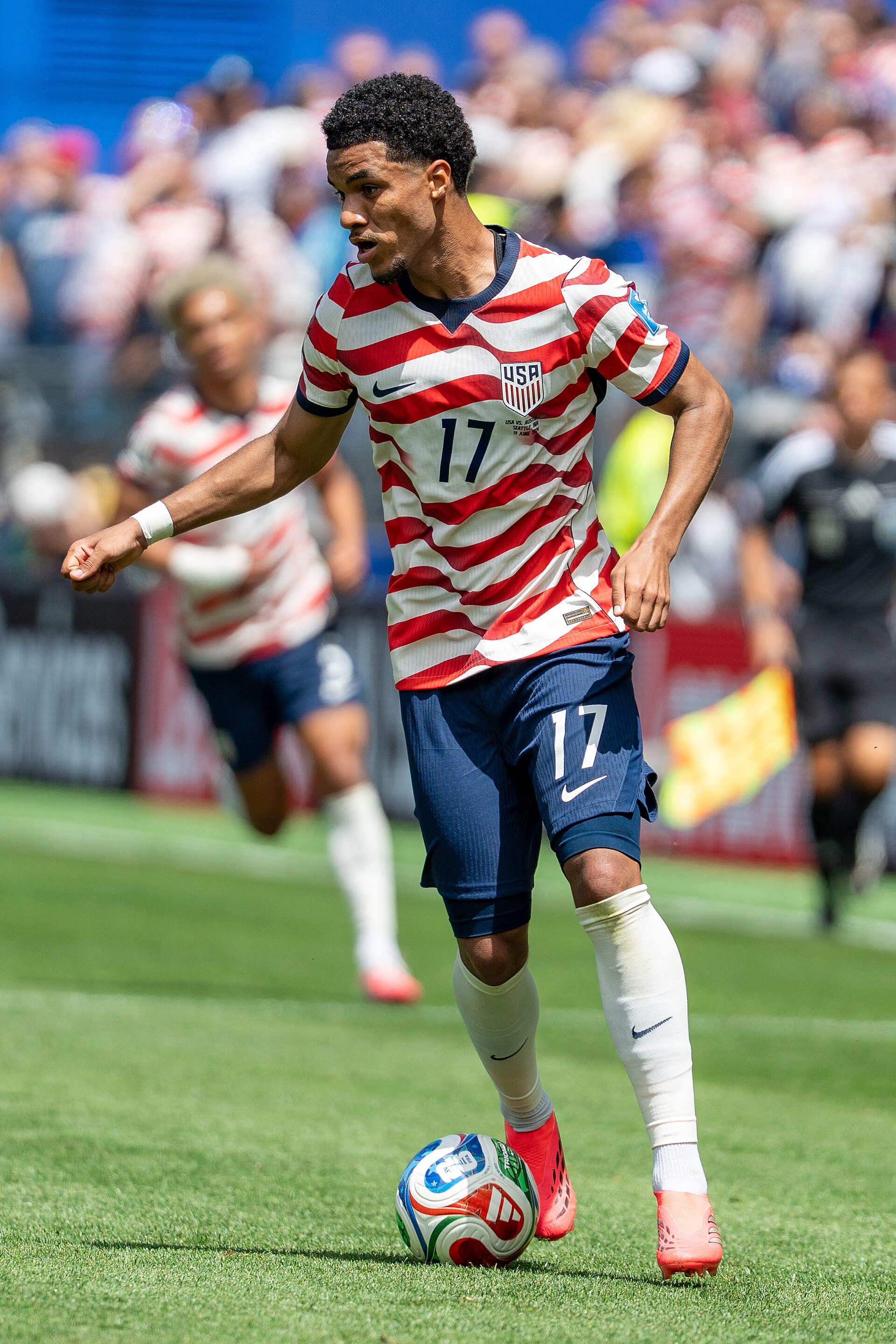 Malik Tillman during United States v Australia on 19 June 2026 at the 2026 FIFA World Cup