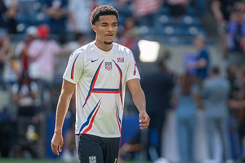 Malik Tillman during Belgium v United States at the 2026 FIFA World Cup