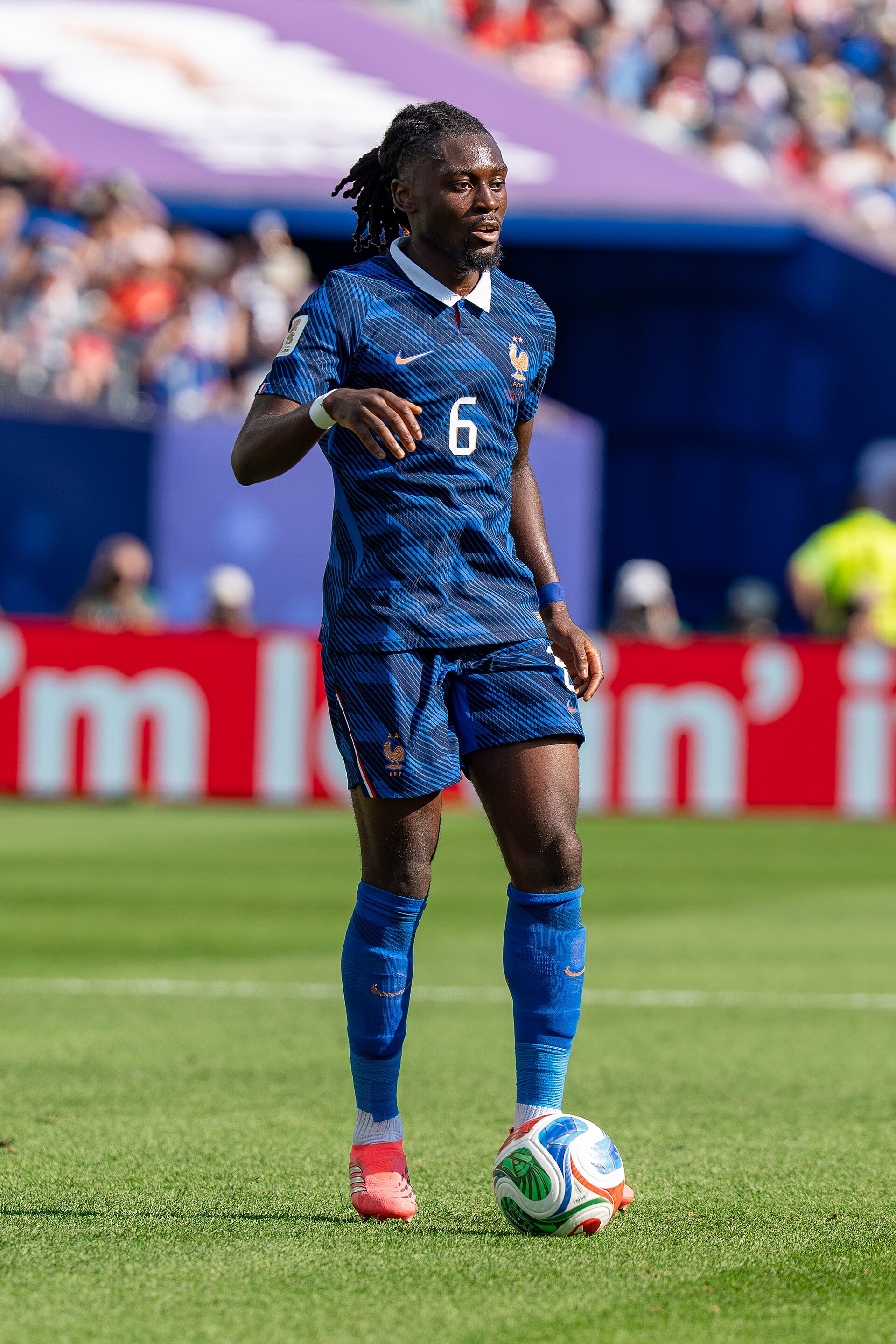 Manu Kone during France v Paraguay at the 2026 FIFA World Cup