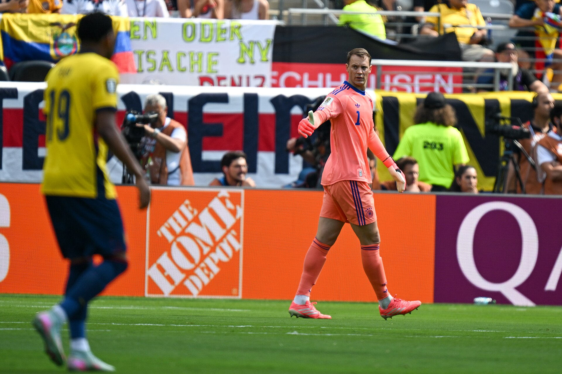 EAST RUTHERFORD, UNITED STATES - June 25: Goalkeeper Manuel Neuer #1 during the FIFA World Cup 2026 Group E match between Ecuador  and  Germany on June 25, 2026 MetLife Stadium, East Rutherford, New Jersey