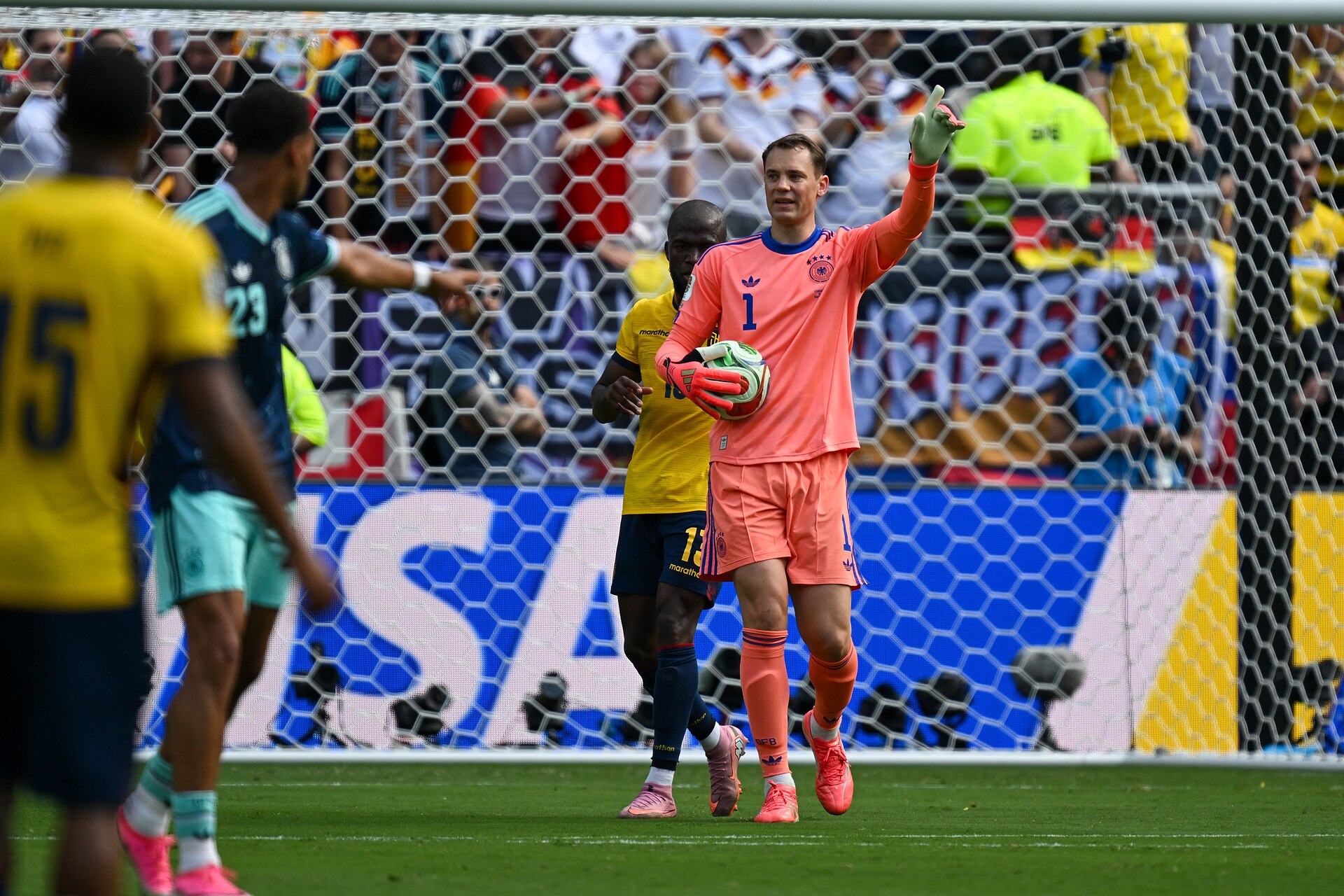 EAST RUTHERFORD, UNITED STATES - June 25: Goalkeeper Manuel Neuer #1 of Germany during the FIFA World Cup 2026 Group E match between Ecuador  and  Germany on June 25, 2026 MetLife Stadium, East Rutherford, New Jersey