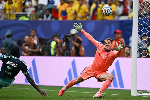 EAST RUTHERFORD, UNITED STATES - June 25: Goalkeeper Manuel Neuer #1 of Germany in action during the FIFA World Cup 2026 Group E match between Ecuador  and  Germany on June 25, 2026 MetLife Stadium, East Rutherford, New Jersey