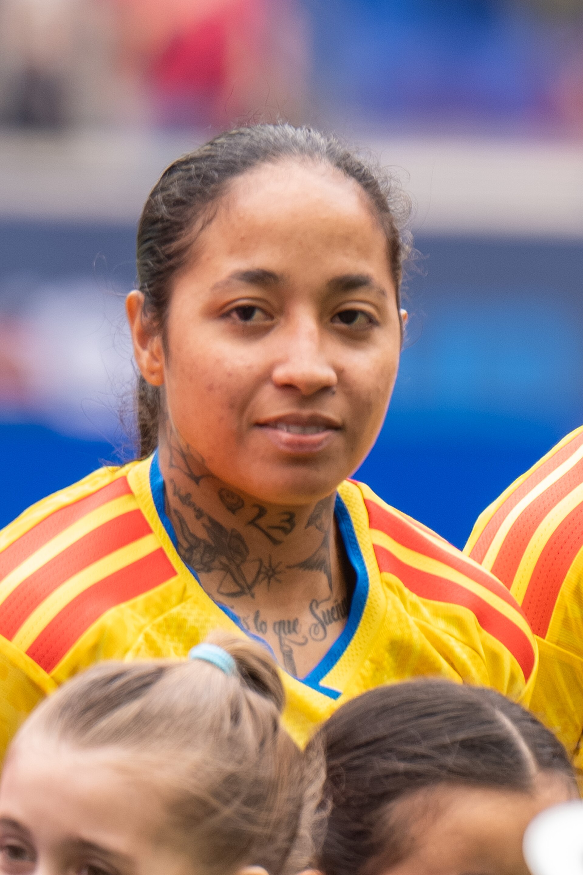 Manuela Paví during the US Women's Soccer Team vs Colombia at the SheBelieves Cup on March 7, 2026