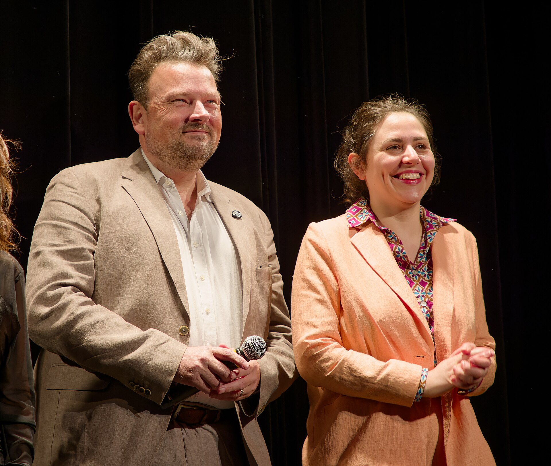 Producers Marc Irmer and Claire Chassagne at the 2024 Cannes Film Festival for The Brink of Dreams.
