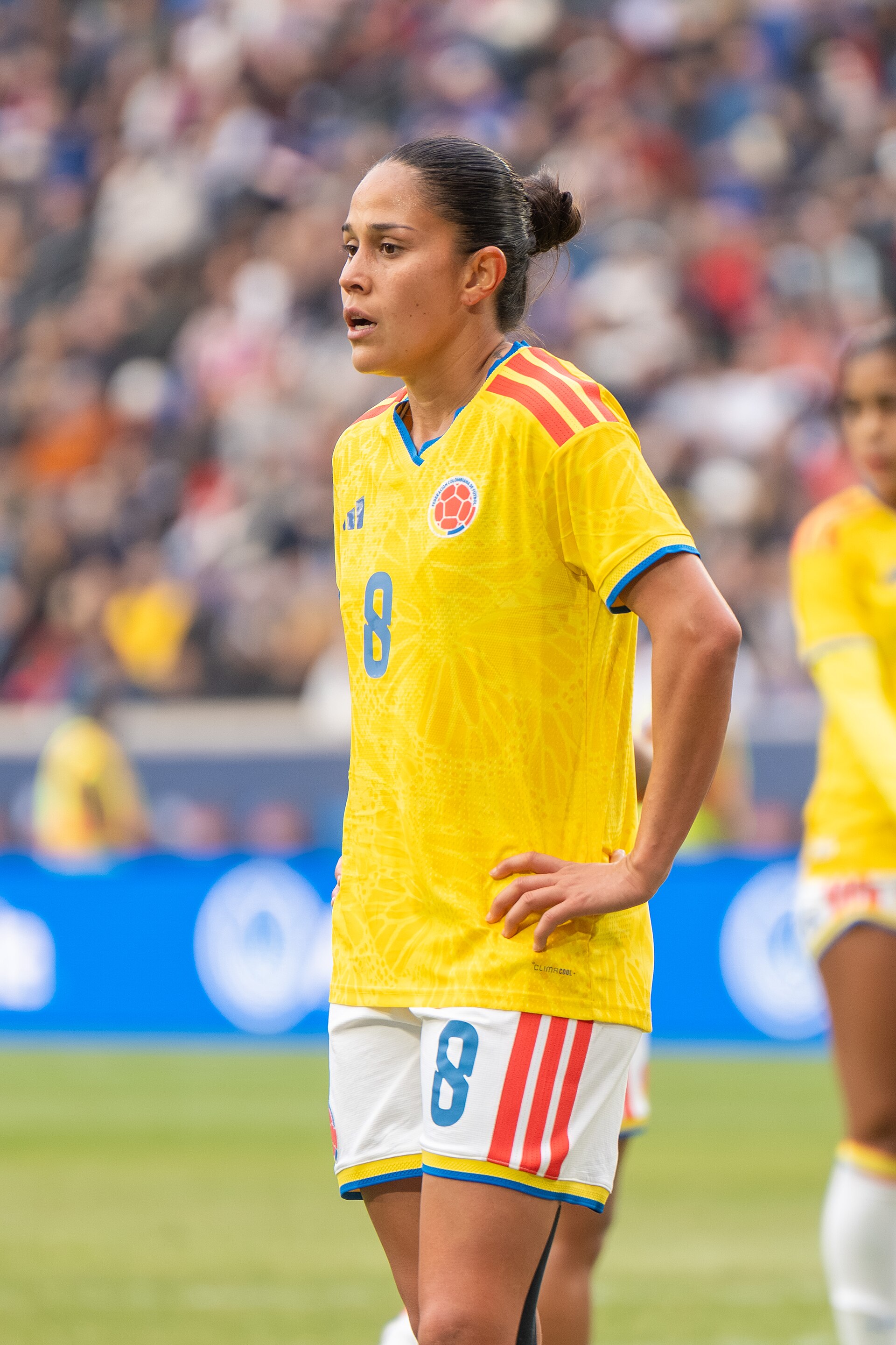 Marcela Restrepo during the US Women's Soccer Team vs Colombia at the SheBelieves Cup on March 7, 2026