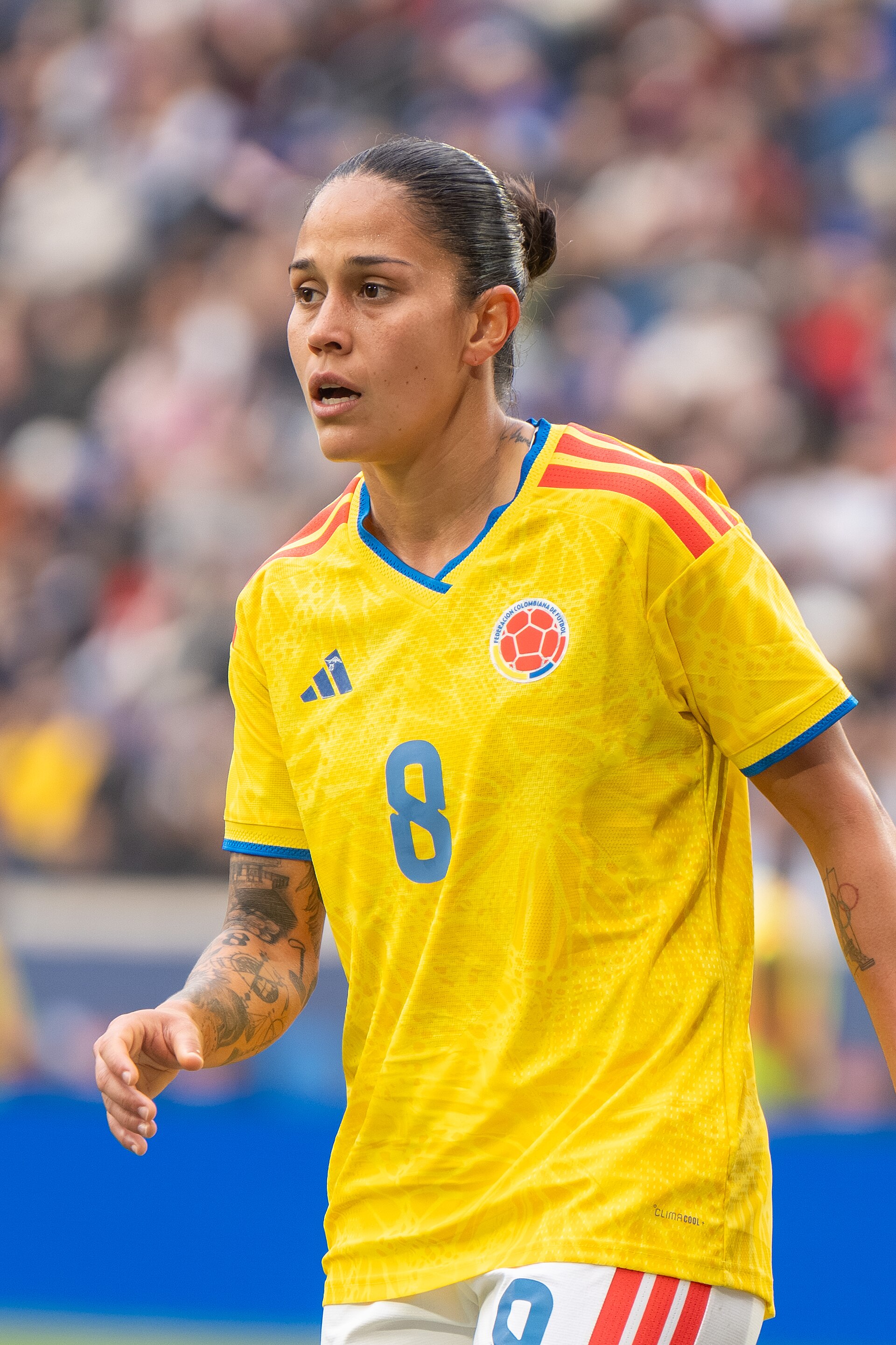 Marcela Restrepo during the US Women's Soccer Team vs Colombia at the SheBelieves Cup on March 7, 2026
