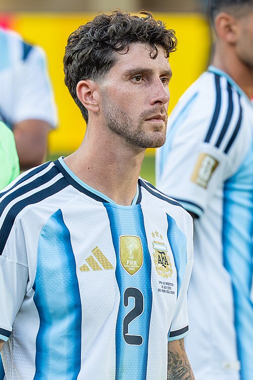 Marcos Senesi during Argentina vs Spain at the 2026 FIFA World Cup Final