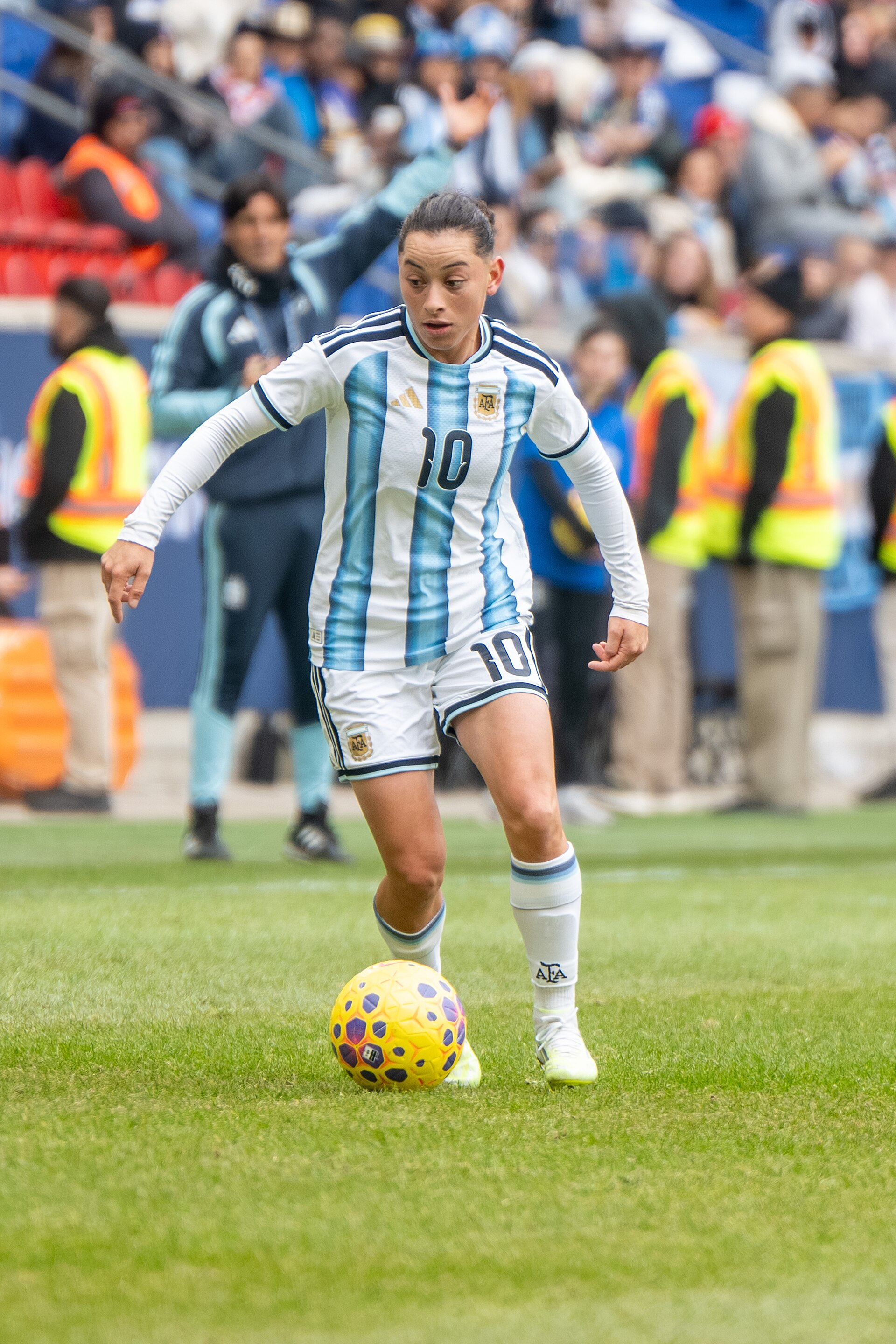 Maricel Pereyra during Canada vs Argentina women's soccer in the SheBelieves Cup on March 7, 2026 in Harrison, NJ