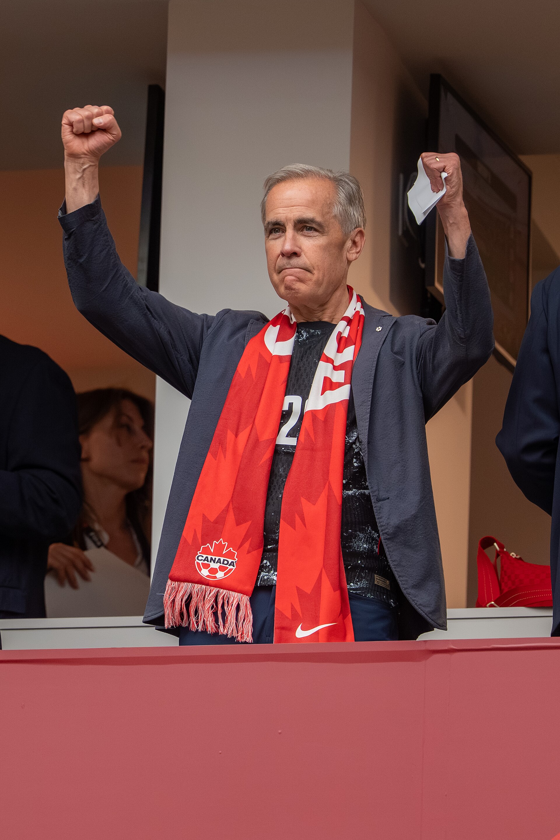 Mark Carney during Canada v Qatar on 18 June 2026 at the 2026 FIFA World Cup