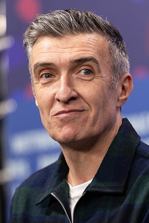 Mark O'Halloran at a press conference for Everybody Digs Bill Evans at the 2026 Berlin International Film Festival