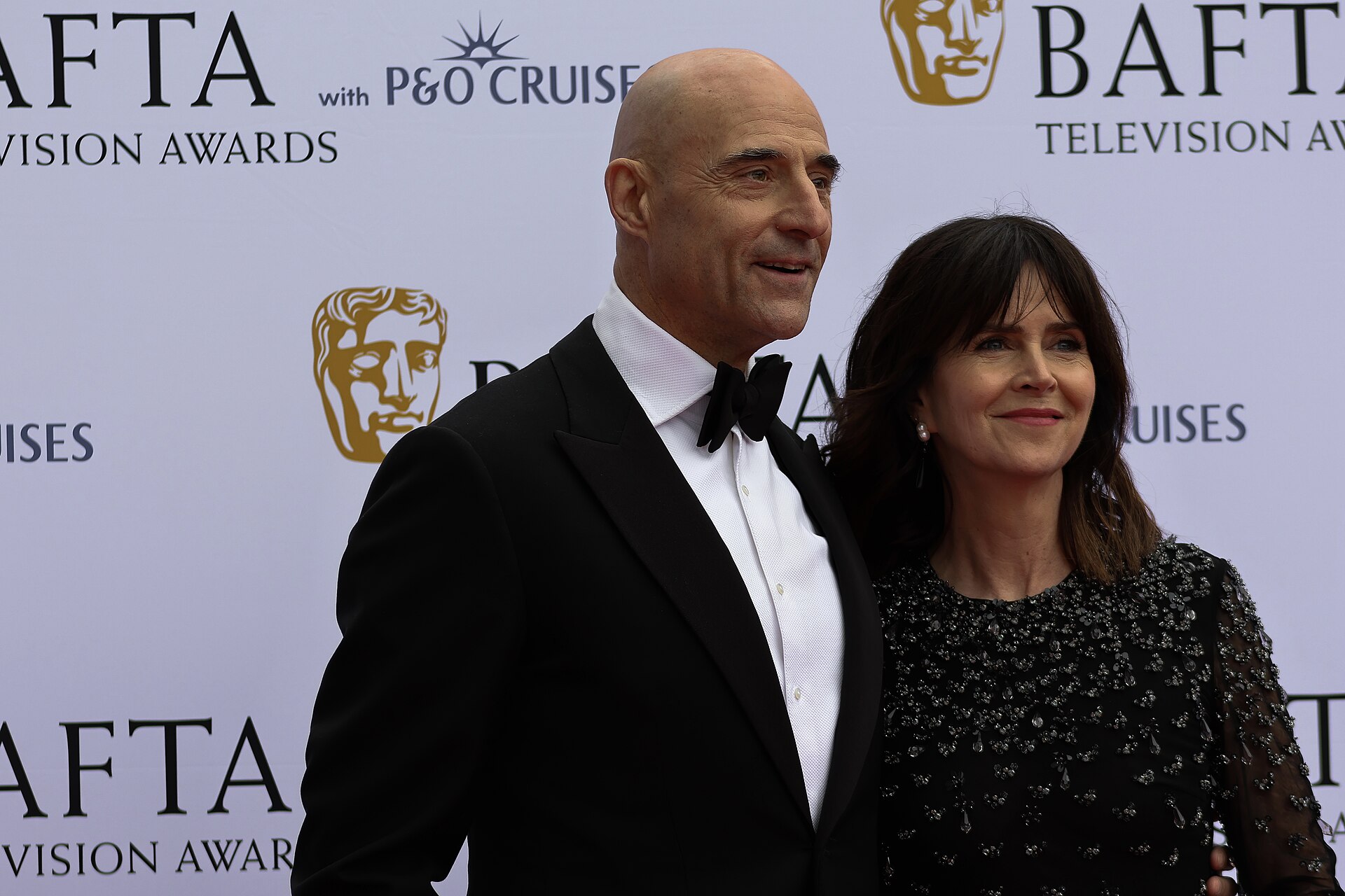 Mark Strong & Liza Marshall on the red carpet at BAFTA TV Awards May 26