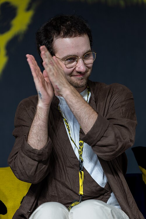 Markus Bright at the Q&A for I Rarely Wake Up Dreaming at the 2026 Locarno Film Festival