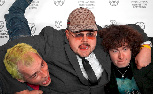Martijn van Eijzeren, Ilya Vierhout and Otis Fulst at the opening night for International Film Festival Rotterdam 2026