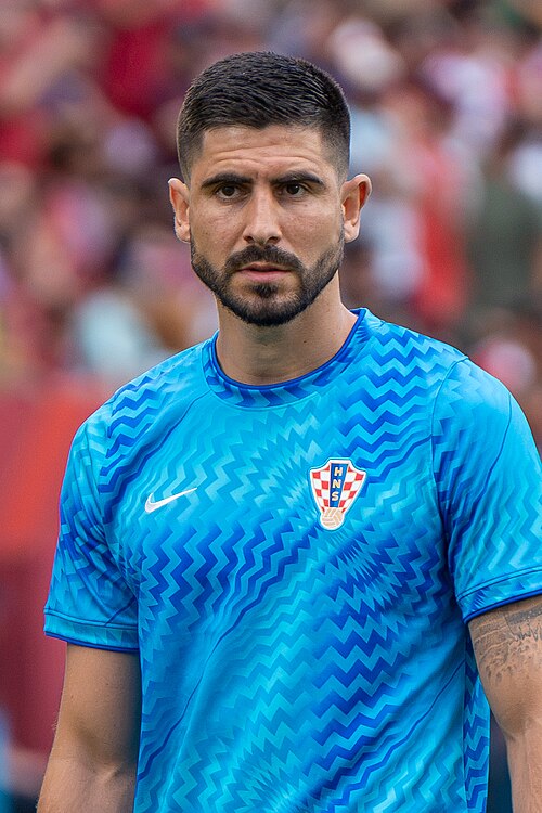 Martin Erlic during Croatia v Portugal on 2 July 2026 at the 2026 FIFA World Cup