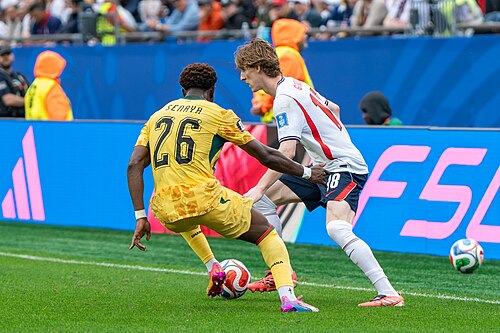 Marvin Senaya Anthony Gordon during England v Ghana on 23 June 2026 at the 2026 FIFA World Cup