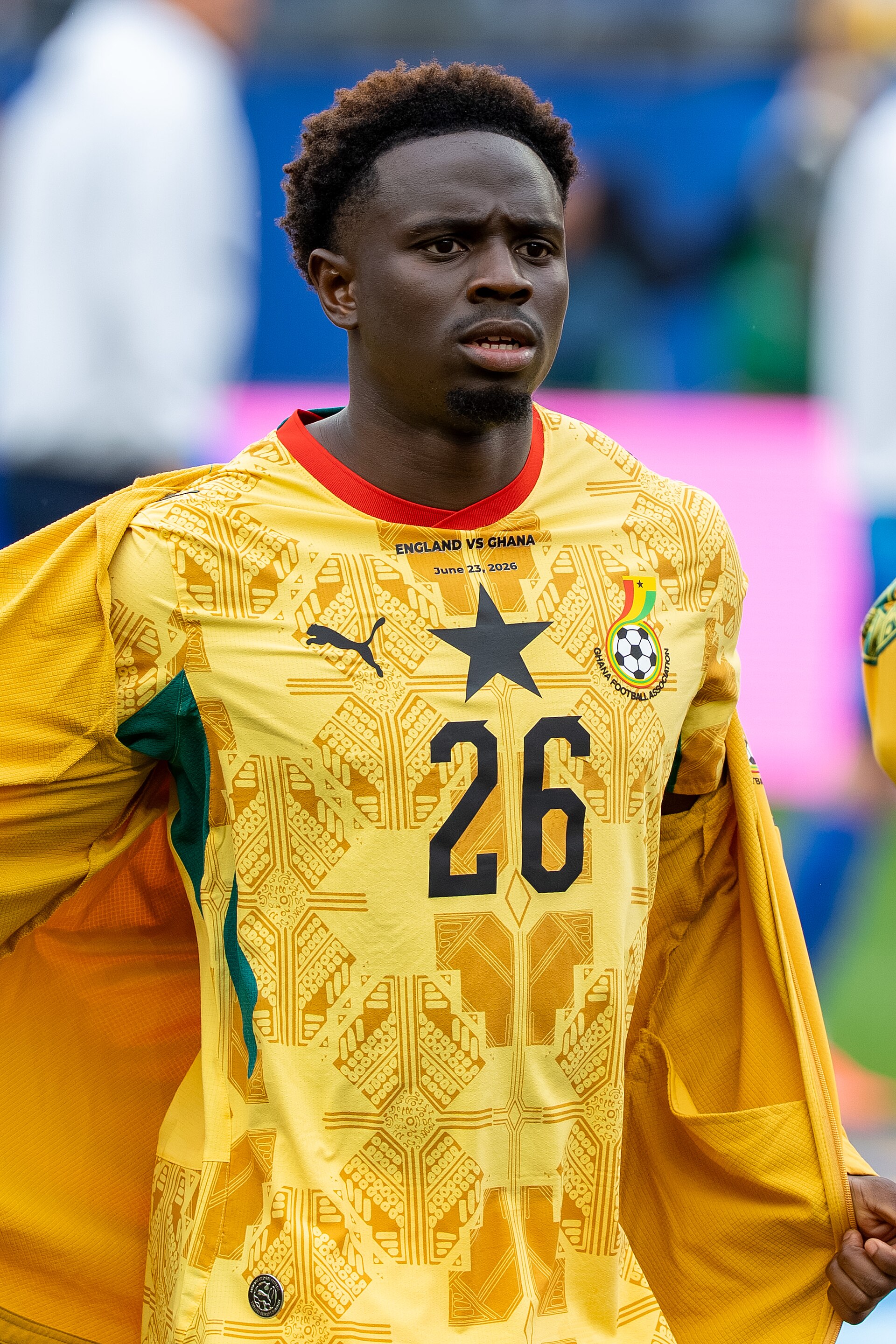 Marvin Senaya during England v Ghana on 23 June 2026 at the 2026 FIFA World Cup