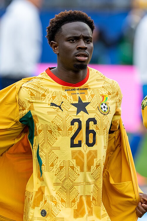 Marvin Senaya during England v Ghana on 23 June 2026 at the 2026 FIFA World Cup