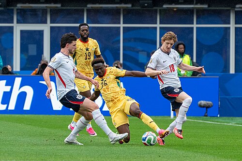 Marvin Senaya during England v Ghana on 23 June 2026 at the 2026 FIFA World Cup
