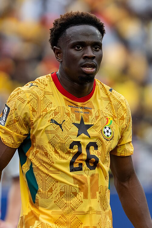 Marvin Senaya during England v Ghana on 23 June 2026 at the 2026 FIFA World Cup