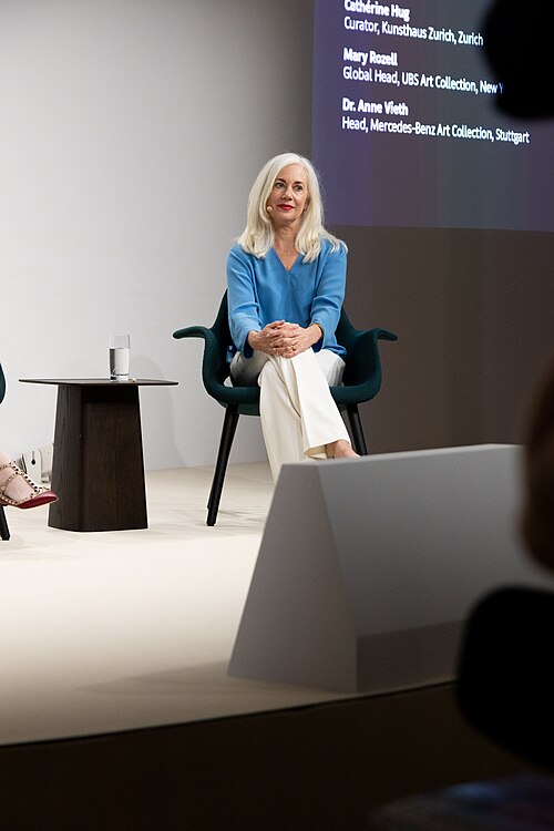Mary Rozell, global head of UBS Art Collection, at the Art Basel international art fair in Basel, Switzerland in June 2025.