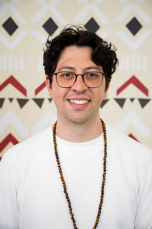 Mateus Batista Santos at Wikimania 2025