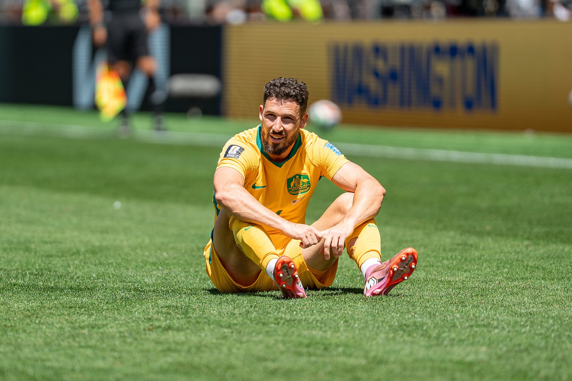 Mathew Leckie during United States v Australia on 19 June 2026 at the 2026 FIFA World Cup