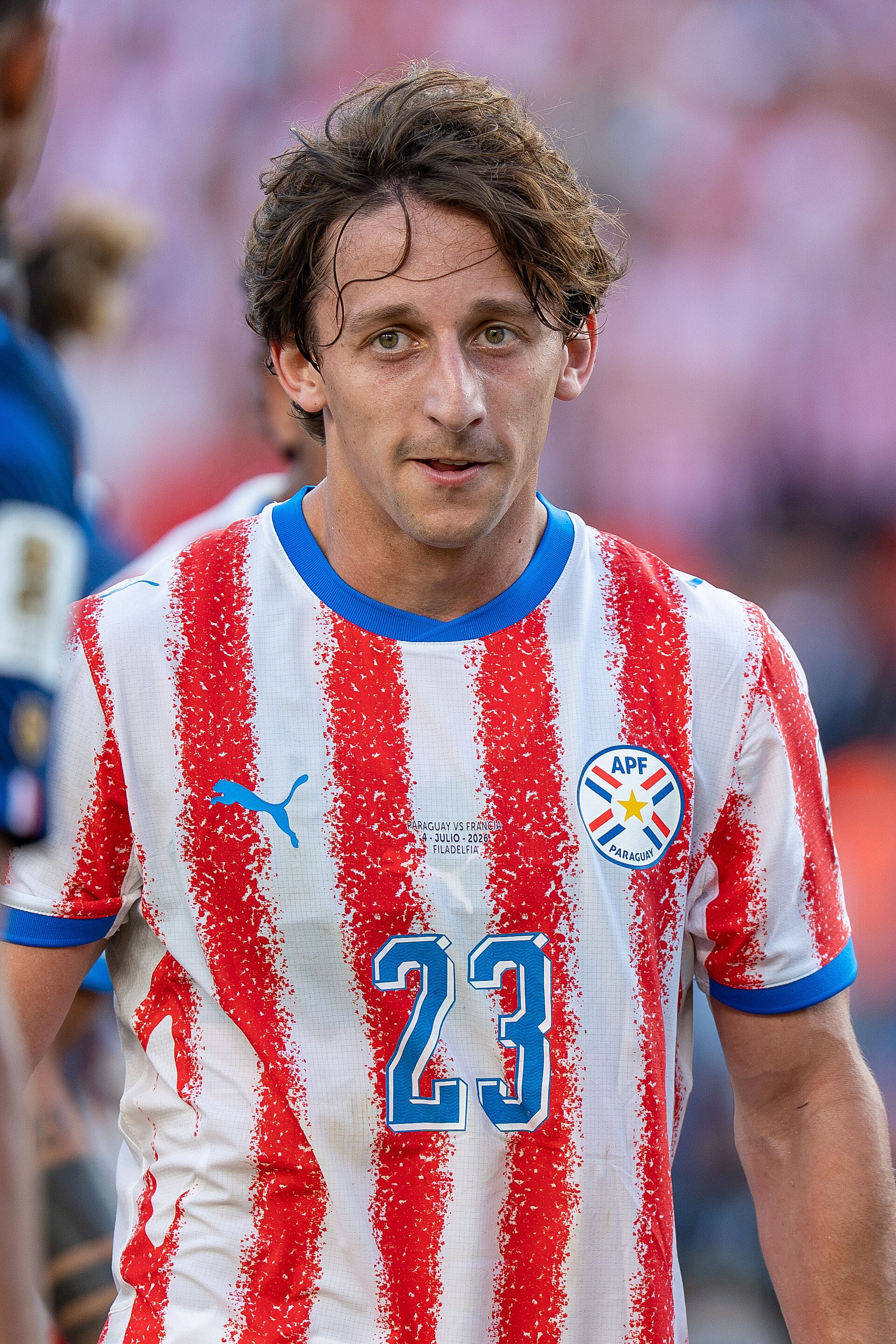 Matias Galarza during France v Paraguay at the 2026 FIFA World Cup