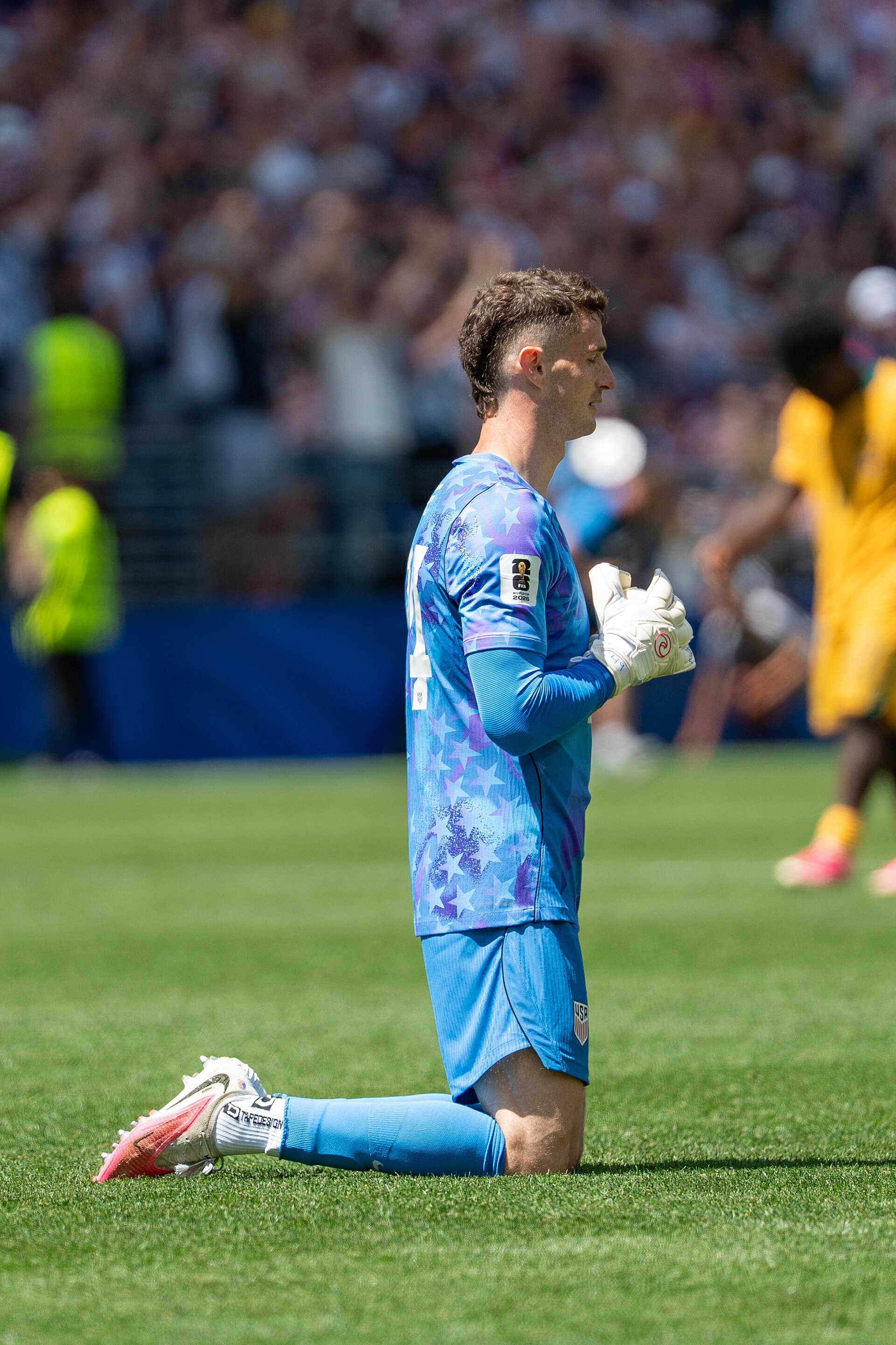 Matt Freese during United States v Australia on 19 June 2026 at the 2026 FIFA World Cup