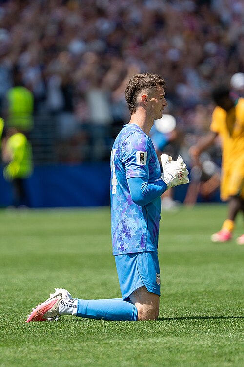 Matt Freese during United States v Australia on 19 June 2026 at the 2026 FIFA World Cup