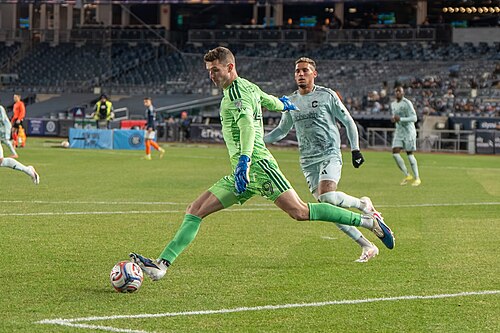 Matt Freese during NYCFC vs Colorado Rapids on March 14, 2026