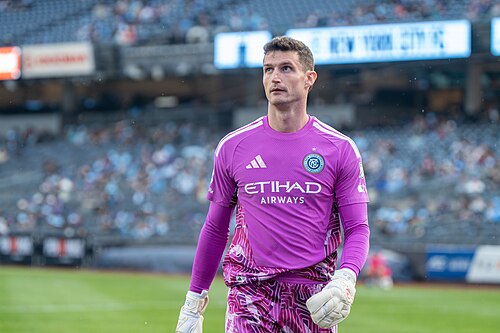 Matt Freese during New York City FC vs Columbus Crew on May 10, 2026