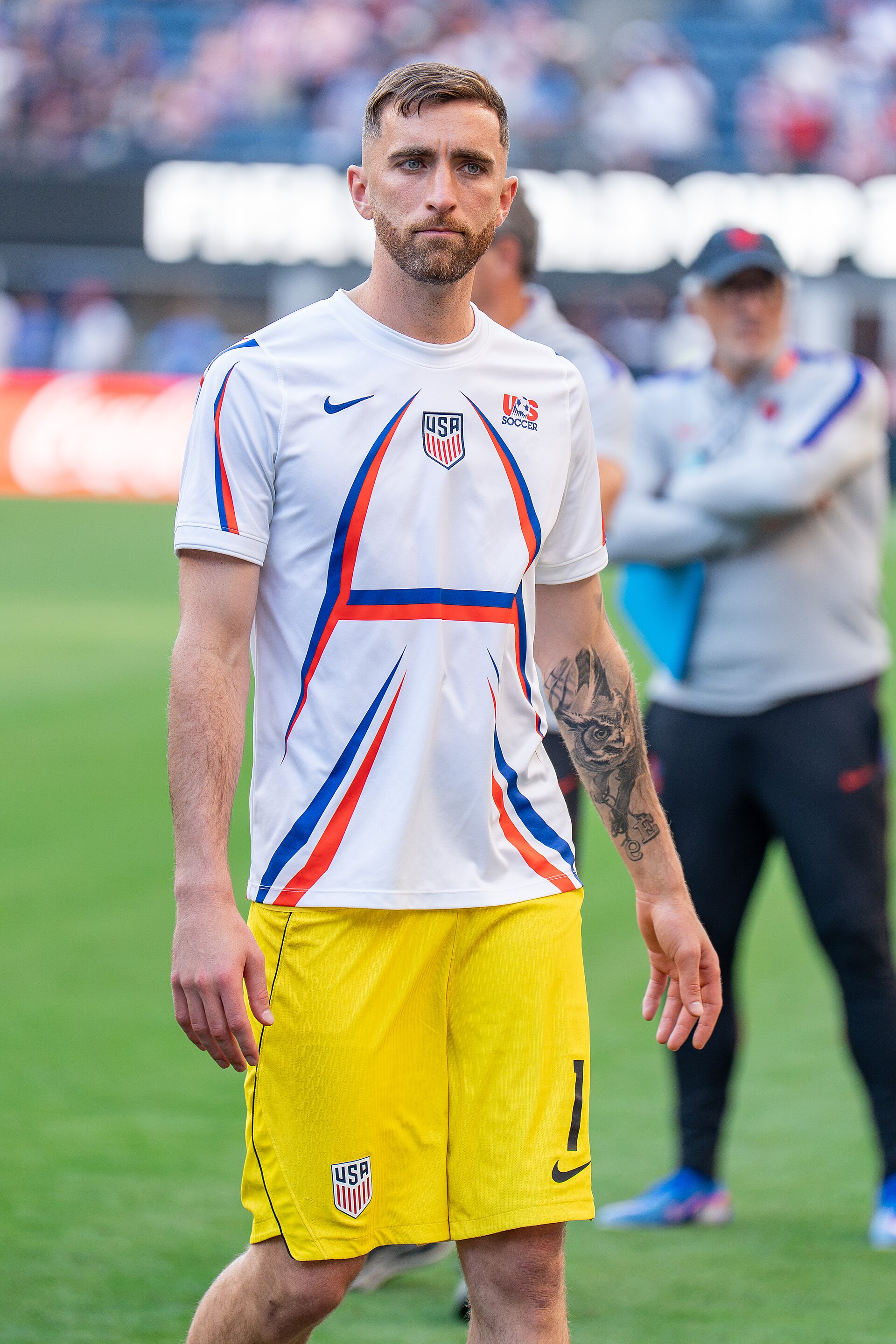 Matt Turner during Belgium v United States at the 2026 FIFA World Cup