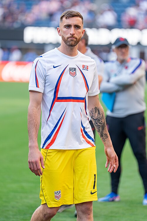 Matt Turner during Belgium v United States at the 2026 FIFA World Cup