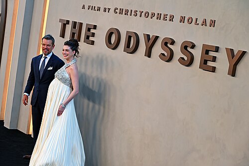 Matt Damon & Anne Hathaway at the NYC Premiere of "The Odyssey" - July 14, 2026