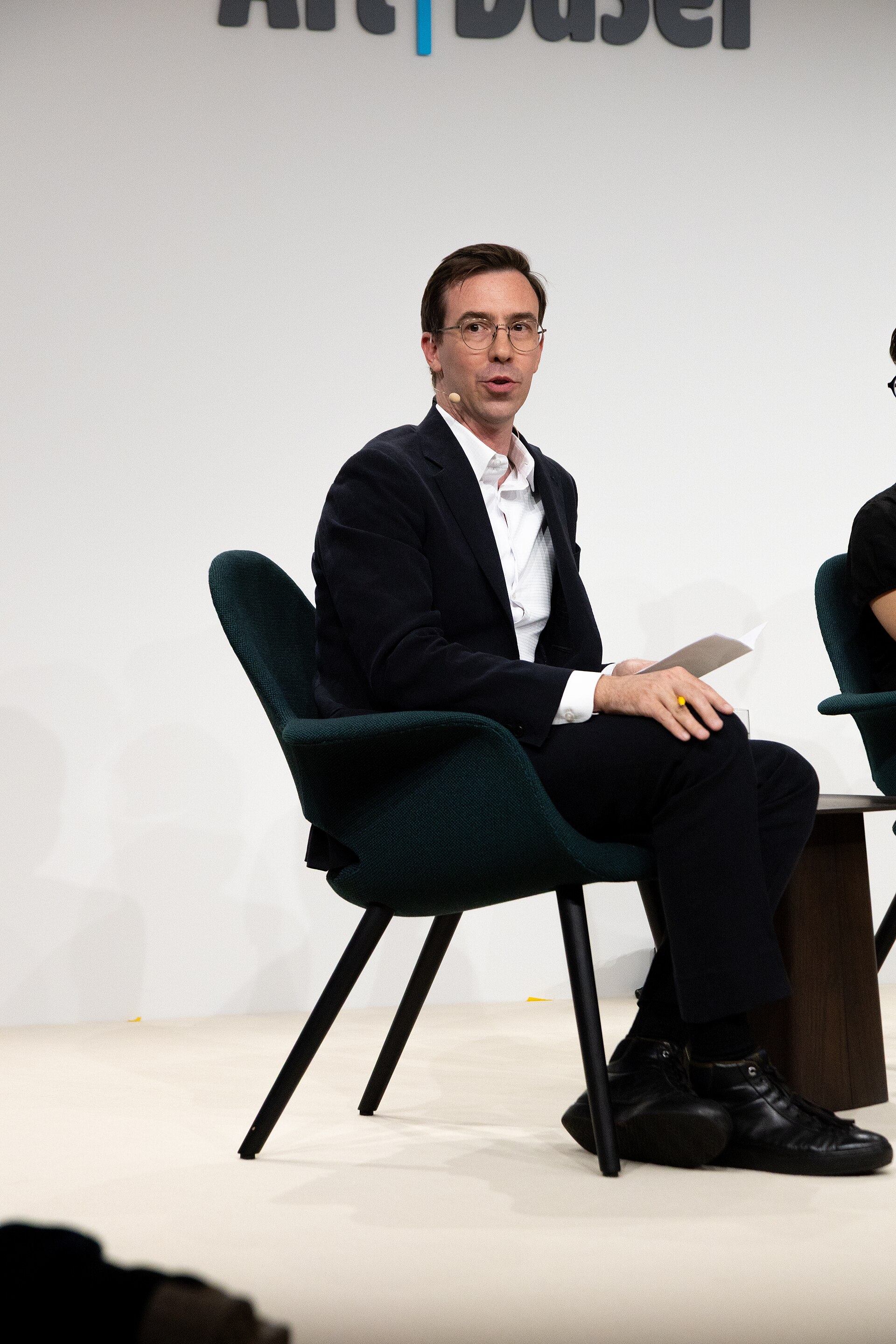 Matthew Newton, executive director and art advisory specialist at Family Office Solutions, UBS, at the Art Basel international art fair in Basel, Switzerland in June 2025.