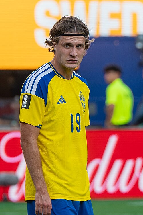 Mattias Svanberg during France v Sweden at the 2026 FIFA World Cup