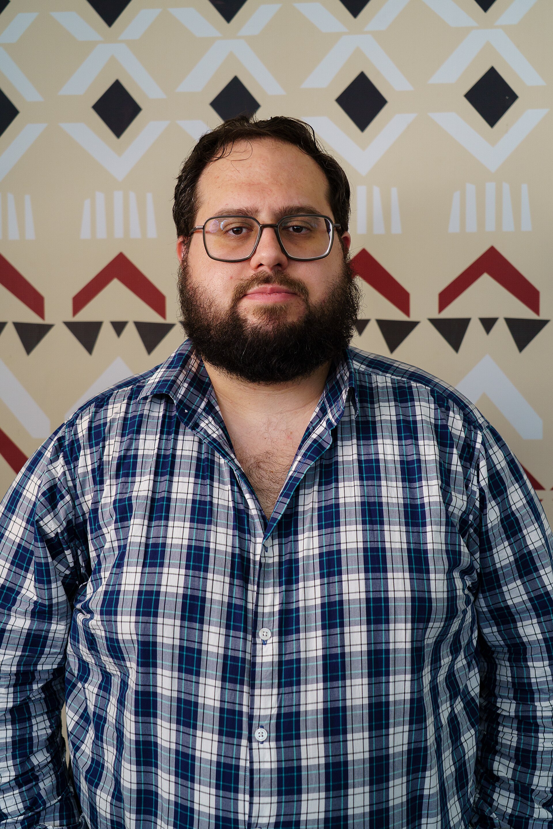 Mauricio Genta portrait at Wikimania 2025 WikiPortraits Studio